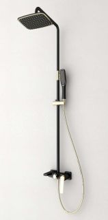 Душевая стойка Boheme Venturo чёрный/золото 388-B